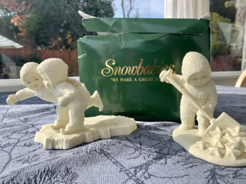 Snowbabies “we Make A Great Pair” Lot Of 2 Department 56 Figurines in Box