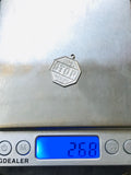 Vintage Sterling Silver 925 I’ll Never Stop Loving You Stop Sign Pendant Charm