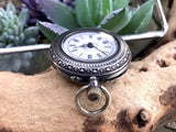 Antique Silver 800 Cylindite 10 Rubis Mechanical Pocket Watch