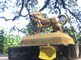 Vintage Waterloo Lion Brass Souvenir Monument Belgium Lion's Mound Paperweight
