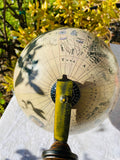 Spinning Home Mantle Desk Decorative Art Map World Globe