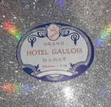 Vintage Grand Hotel Gaulois Rabat Luggage Sticker Label