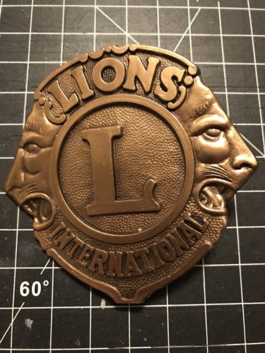 Lions International Car Badge