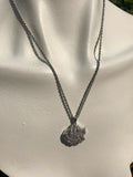 Charter Club Signed Silver Stone Rhinestone Crystal Infinity Pendant Necklace