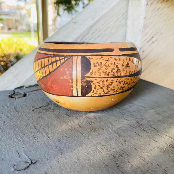 Vintage Native American Indian Handmade Pottery Tribal Bowl