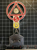 SDA "Safe Driver 9 Years" Arrow Car Badge