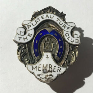 The Plateau Turf Club Member Lapel Badge