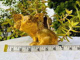 Vintage Ceramic Art Pottery Gold Tone Koala Animal Figurine Sculpture Decor
