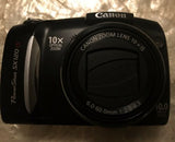 Canon PowerShot SX120 IS 10.0MP - Black Digital Camera - 10x Optical Zoom