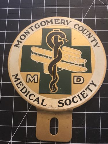 Montgomery County Medical Society Car Badge