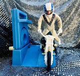 IDEAL No. 3407-4 1975 Evel Knievel Stunt Cycle, Energizer, Figure + Both Bikes