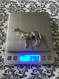 Antique Equestrian 80% Silver Signed 800 Horse Figurine Art Collectible 29 grams