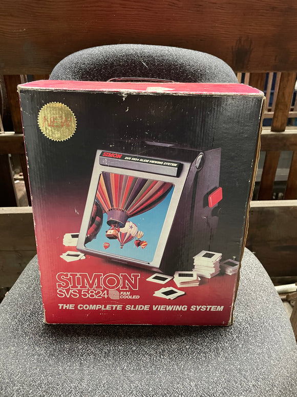 New Old Stock Vintage Simon Slide Viewer Projection System Model SVS 5824 in Box
