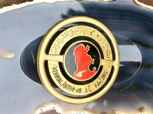 National Automobile Club De Tunisie Car Badge Drago Paris Rare