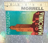 Vintage Hotel De La Mamounia Marrakech Luggage Sticker Label