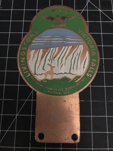 Livingstone And Victoria Falls Car Badge