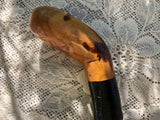 Antique Vintage Briar Thornwood Shillelagh Style Wood Walking Stick Cane