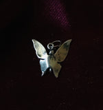 Dainty Sterling Silver Engraved Butterly Pendant 0.56 grams