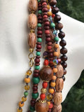 Joan Rivers Seven Strand Multi Color Beaded Tribal Necklace