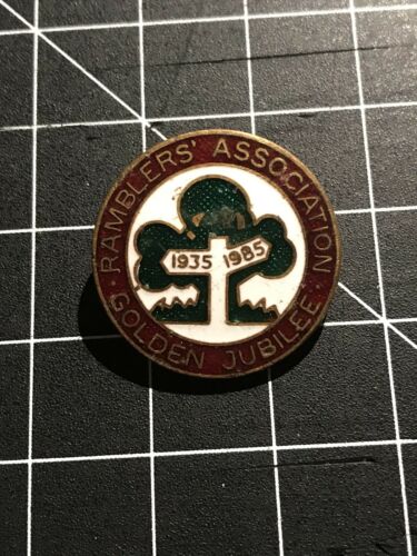 Ramblers Association Golden Jubilee 1935-1985 Pin Badge