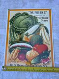 Ande Rooney Porcelain W.D. Burt Co Dalton NY Sunrise Vegetable Seeds Sign Decor