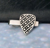 Vintage Hickok Stainless Steel Silver X's Cufflinks And Tie Clip