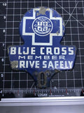 Blue Cross Member Drive Safely Car Badge