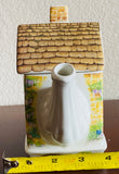 Vintage Sadler Ceramics Made in England Colorful Ornate House Shape Tea Pot
