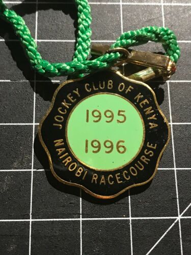 Jockey Club Of Kenya Nairobi Racecourse Badge 1995-1996
