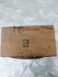 Vintage Handmade Tree Wood Carved Hand Painted Cuss Box Santa Cruz Made in Japan