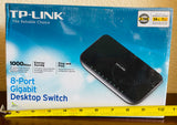 TP-Link 8 Ethernet Port Gigabit Energy Saving Desktop Switch TL-SG108D