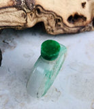 Natural Jade Jadeite Rare Carved Chinese Snuff Bottle