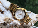 Designer Juicy Couture Gold Tone Stainless White Face Ladies Unisex Watch