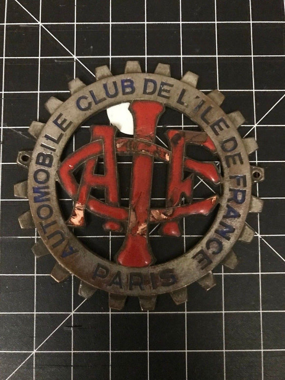 Automobile Club De L'ile De France, Paris Car Badge
