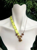 Vintage Sterling Silver 925 Genuine Amber Necklace