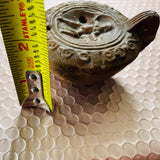 Antique Pottery Clay Ancient Roman Oil Lamp Primitive Incense Burner OilLamp