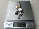Vintage CR Carolyn Pollack Relios Sterling Silver 925 Mother of Pearl Pendant