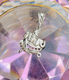 Sterling Silver Signed 925 Noah’s Ark Animal Lion Giraffe Elephant Charm Pendant