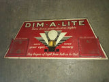 Antique 1910-1920s DIM-A-LITE Counter Display RARE! Turn Down Electric Lights