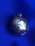 Vtg Taxco World Globe Sterling Silver 925 Chime Harmony Bell Orb Music Pendant