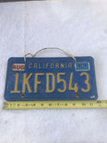 Vintage Blue & Yellow California license plate pair 1KFD543 DMV Oldsmobile Set