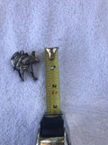 Vintage Silver Tone Mining Donkey Gold Panning 3D Metal Brooch