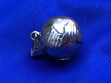 Vtg Taxco World Globe Sterling Silver 925 Chime Harmony Bell Orb Music Pendant