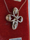 Sacred Heart Cross Catholic Miraculous 4 Way Karatclad Sterling Silver Necklace