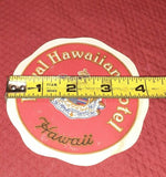 Vintage Royal Hawaiian Hotel Hawaii Luggage Label