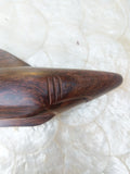 Vintage Artisan Handmade Hand Carved Wood Shark Carving Decor