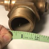 VINTAGE Solid Brass Polished Water Nozzle Spicket Faucet Gate Valve Nice Old