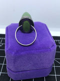 Russian Jade And Silver Ring Size 8.5