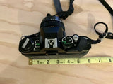 Olympus OMPC SLR 35mm Film Camera w/ OM-SYSTEM Zuiko 50mm 1.8 Prime lens And Bag