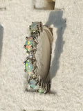Vintage Sterling Silver 925 Opal Stone Ring Size 9